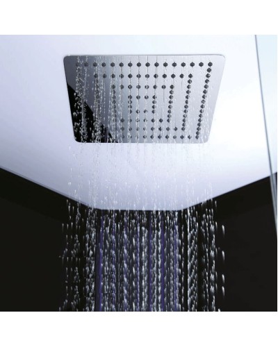 Душевая кабина Orans 130x130 89106b0 с баней профиль Черный задние стенки Черные