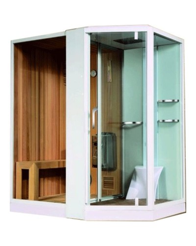 Душевая кабина Orans 180x130 L 89103LW с сауной профиль Белый стекла прозрачные