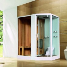 Душевая кабина Orans 180x130 L 89103LW с сауной профиль Белый стекла прозрачные