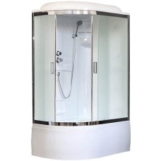 Душевая кабина Royal Bath ВК 120x80 RB8120BK1-M-CH-R стекло матовое задние стенки Белые