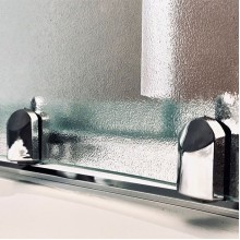 Душевая кабина Royal Bath ВК 120x80 RB8120BK1-M-CH-R стекло матовое задние стенки Белые