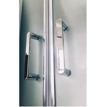 Душевая кабина Royal Bath ВК 120x80 RB8120BK1-M-CH-R стекло матовое задние стенки Белые