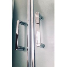 Душевая кабина Royal Bath ВК 120x80 RB8120BK1-M-CH-R стекло матовое задние стенки Белые