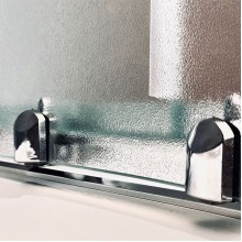 Душевая кабина Royal Bath ВК 120x80 RB8120BK2-M-CH-R с гидромассажем стекло матовое задние стенки Белые