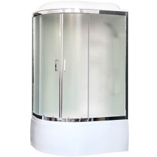 Душевая кабина Royal Bath ВК 120x80 RB8120BK6-WC-CH-R стекло матовое задние стенки Белые