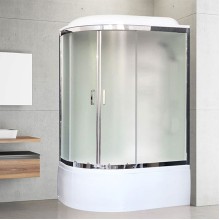 Душевая кабина Royal Bath ВК 120x80 RB8120BK6-WC-CH-R стекло матовое задние стенки Белые