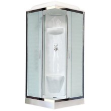 Душевая кабина Royal Bath HP 80х80 RB80HP6-WC-CH стекло матовое задняя стенка Белая