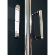 Душевая кабина Royal Bath HP 90х90 RB90HP6-WT-CH стекло прозрачное задняя стенка Белая