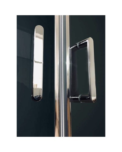 Душевая кабина Royal Bath HP 90х90 RB90HP6-WT-CH стекло прозрачное задняя стенка Белая