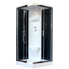 Душевая кабина Royal Bath HP 90х90 RB90HP6-BT-CH стекло прозрачное задняя стенка Черная