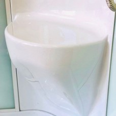 Душевая кабина Royal Bath HP 90х90 RB90HP6-WC-CH стекло матовое задняя стенка Белая