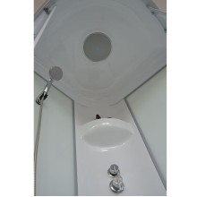 Душевая кабина Royal Bath HP 80х80 RB80HP7-WC-CH с гидромассажем стекло матовое задняя стенка Белая