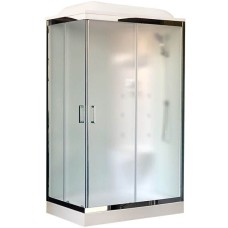 Душевая кабина Royal Bath HP 120х80 RB8120HP7-WC-CH-R с гидромассажем стекло матовое задняя стенка Белая