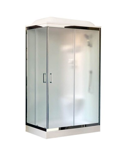 Душевая кабина Royal Bath HP 120х80 RB8120HP6-WC-CH-R стекло матовое задняя стенка Белая