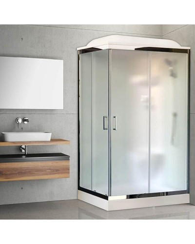 Душевая кабина Royal Bath HP 120х80 RB8120HP6-WC-CH-R стекло матовое задняя стенка Белая