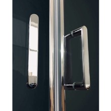 Душевая кабина Royal Bath HP 120х80 RB8120HP6-BT-CH-L стекло прозрачное задняя стенка Черная