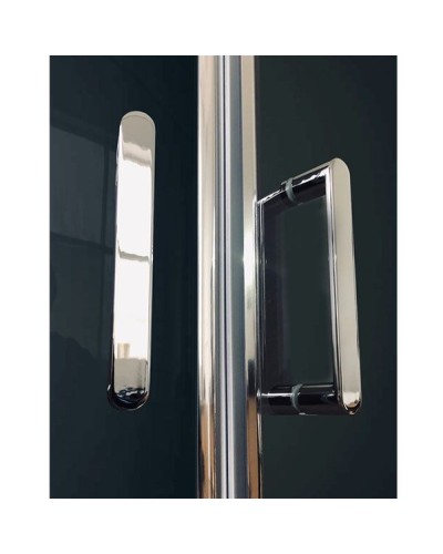 Душевая кабина Royal Bath HP 120х80 RB8120HP6-BT-CH-R стекло прозрачное задняя стенка Черная