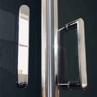 Душевой бокс Royal Bath ALP 150x100 RB150ALP-T-CH-R с гидромассажем стекло прозрачное задние стенки Белые