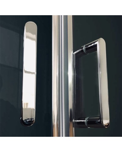 Душевой бокс Royal Bath ALP 150x100 RB150ALP-T-CH-R с гидромассажем стекло прозрачное задние стенки Белые