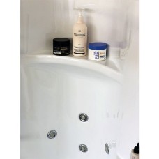 Душевой бокс Royal Bath ALP 150x100 RB150ALP-T-CH-R с гидромассажем стекло прозрачное задние стенки Белые
