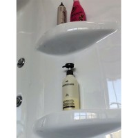 Душевой бокс Royal Bath ALP 170x100 RB170ALP-T-CH-R с гидромассажем стекло прозрачное задняя стенка Белая