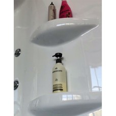 Душевой бокс Royal Bath ALP 170x100 RB170ALP-T-CH-R с гидромассажем стекло прозрачное задняя стенка Белая