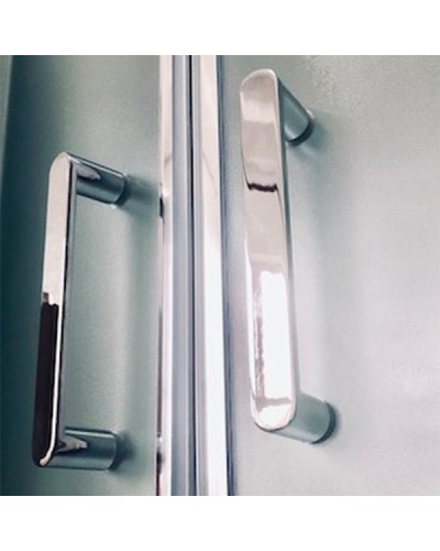 Душевой бокс Royal Bath ALP 150х100 RB150ALP-C-CH-R с гидромассажем стекло матовое задняя стенка Белая