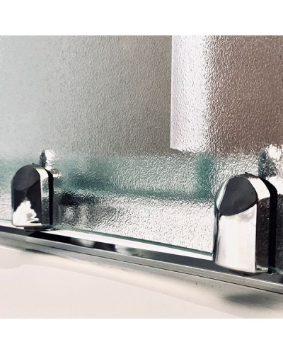 Душевой бокс Royal Bath ALP 150х100 RB150ALP-C-CH-R с гидромассажем стекло матовое задняя стенка Белая