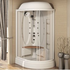 Душевая кабина Radomir Гранд 123x93 L 1-05-1-1-0-1160 профиль Белый стекло прозрачное