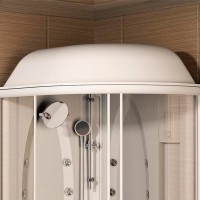 Душевая кабина Radomir Гранд 123x93 L 1-05-1-1-0-1160 профиль Белый стекло прозрачное