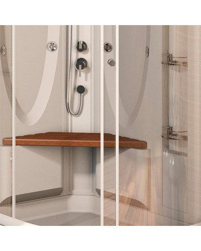 Душевая кабина Radomir Гранд 123x93 L 1-05-1-1-0-1160 профиль Белый стекло прозрачное