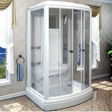 Душевая кабина Radomir Диана 3 140x108 1-05-1-0-0-0660 профиль Белый стекло прозрачное