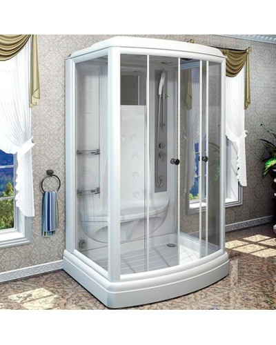 Душевая кабина Radomir Диана 3 140x108 1-05-1-0-0-0660 профиль Белый стекло прозрачное