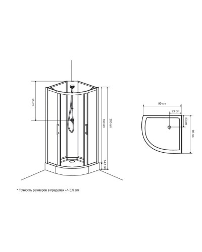 Душевая  кабина 90x90 см  Ravak BOXCP4-90 X8B270C00Z1