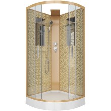 Душевая кабина Niagara Lux NG-7715GBK 90x90 без гидромассажа