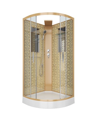 Душевая кабина Niagara Lux NG-7715GBK 90x90 без гидромассажа