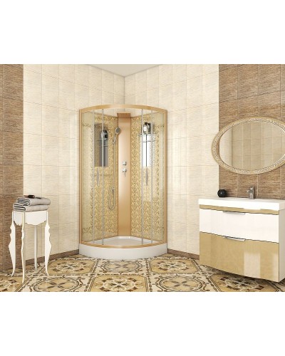 Душевая кабина Niagara Lux NG-7715GBK 90x90 без гидромассажа