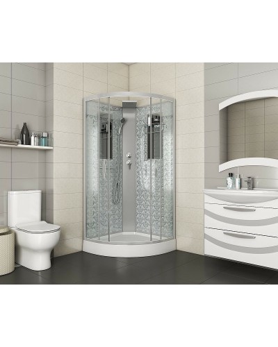 Душевая кабина Niagara Lux NG-7715WBK 90x90 без гидромассажа