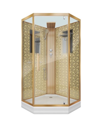 Душевая кабина Niagara Lux NG-7717GBK 100x100 без гидромассажа