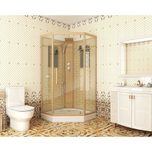 Душевая кабина Niagara Lux NG-7717GBK 100x100 без гидромассажа