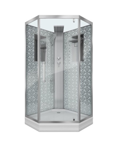 Душевая кабина Niagara Lux NG-7717WBK 100x100 без гидромассажа