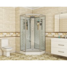 Душевая кабина Niagara Lux NG-7717WBK 100x100 без гидромассажа