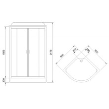 Душевая кабина Royal Bath HK 90х90 RB90HK6-BT без гидромассажа