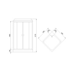 Душевая кабина Royal Bath HP 90х90 RB90HP7-BT с гидромассажем
