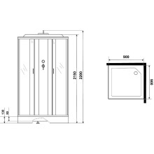Душевая кабина Niagara Classic NG-1101-14 90х90 без гидромассажа