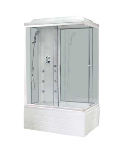 Душевая кабина Royal Bath BP 100х80 RB8100BP3-WT-L с гидромассажем