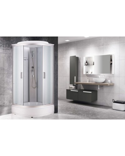 Душевая кабина Royal Bath 100х100 RB-EKO100CK-WM без гидромассажа