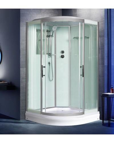 Душевая кабина WeltWasser WW500 Emmer 12015-2 120x120 10000004653 профиль Хром стекло прозрачное