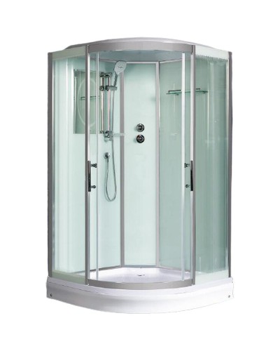 Душевая кабина WeltWasser WW500 Emmer 12015-2 120x120 10000004653 профиль Хром стекло прозрачное