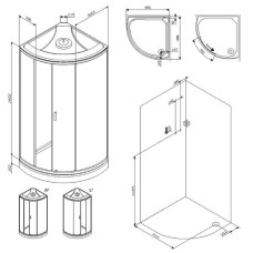 Душевая кабина AM.PM X-Joy 90х90 W88C-301-090WT64 без гидромассажа